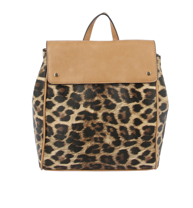 LHU415 Convertible Animal Pattern Fashion Backpack - MiMi Wholesale