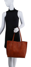 LHU420 Aztec Tribal Guitar Strap 2-in-1 Shopper Tote Bag - MiMi Wholesale