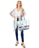 LOA105 "Let Your Dreams Set Sail" Summer Beach Tote Bag - MiMi Wholesale