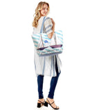 LOA105 "Let Your Dreams Set Sail" Summer Beach Tote Bag - MiMi Wholesale
