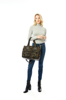 LOA247 Camo Puffer Tote/Quilted Messenger - MiMi Wholesale