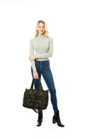 LOA247 Camo Puffer Tote/Quilted Messenger - MiMi Wholesale