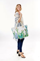 LOA330 Cactus Print Summer Beach Tote Bag - MiMi Wholesale