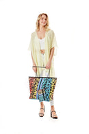 LOA374 Rainbow Leopard Beach Tote - MiMi Wholesale