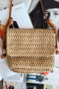 LOA413 Zoya Straw Weaved Crossbody Bag - MiMi Wholesale