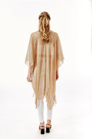 LOF802 Metallic Net Fringe Cover-up - MiMi Wholesale