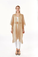 LOF802 Metallic Net Fringe Cover-up - MiMi Wholesale
