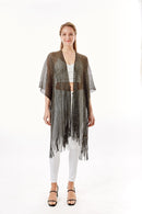 LOF802 Metallic Net Fringe Cover-up - MiMi Wholesale