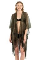LOF802 Metallic Net Fringe Cover-up - MiMi Wholesale