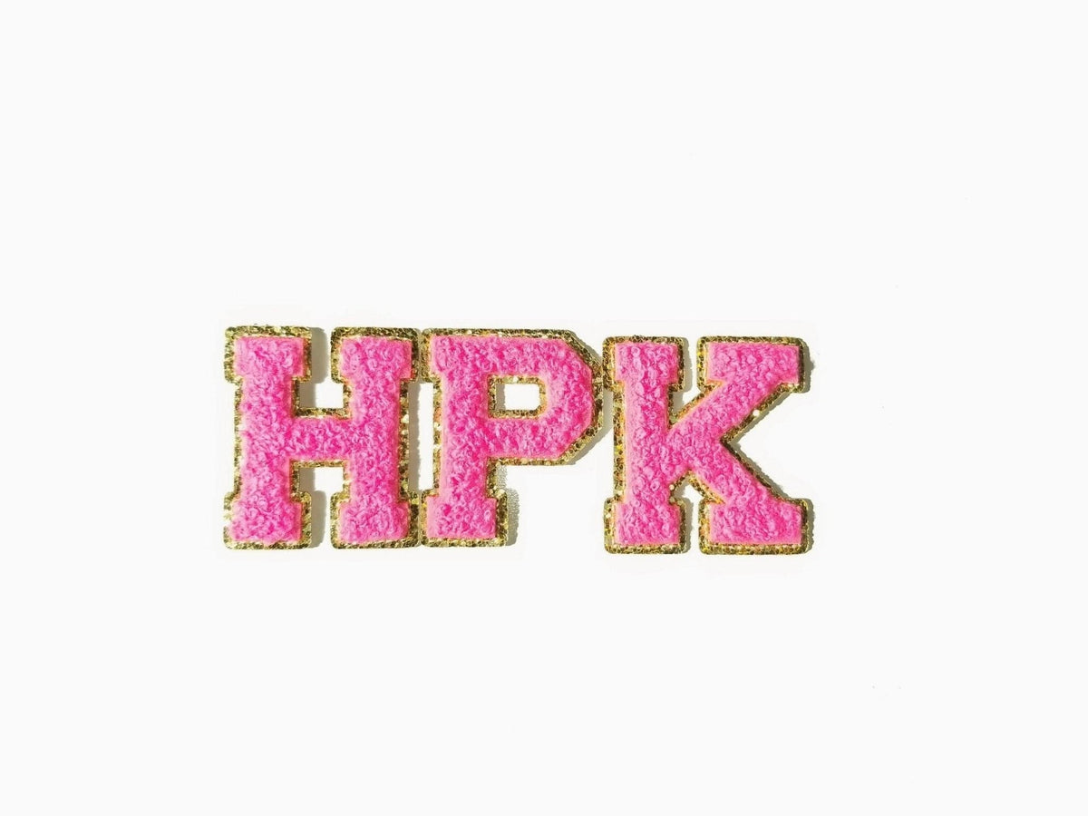 LP001 26 Pieces Iron-on Chenille Varsity Letter Patches - MiMi Wholesale