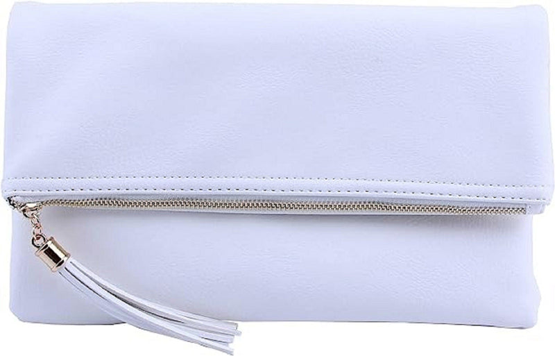 LP048 Pamela Envelope Zipper Clutch/Crossbody With Tassel - MiMi Wholesale