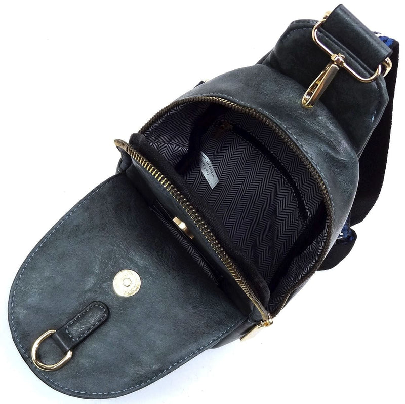 LQ286-Z Nina Sling Bag With Guitar Strap - MiMi Wholesale
