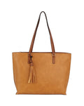 LQ306 Sandra Tote Bag With Tassel - MiMi Wholesale