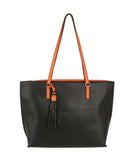 LQ306 Sandra Tote Bag With Tassel - MiMi Wholesale
