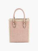 LQ327 Bianca Sherpa Lined Mini Tote/Satchel - MiMi Wholesale