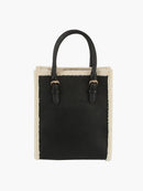 LQ327 Bianca Sherpa Lined Mini Tote/Satchel - MiMi Wholesale