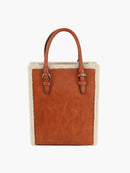LQ327 Bianca Sherpa Lined Mini Tote/Satchel - MiMi Wholesale