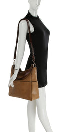 LQF0163 Hobo Shoulder Bag With Whipstitch Strap - MiMi Wholesale