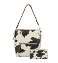 LQF034 Whipstitch Handle Shoulder Bag With Wallet - MiMi Wholesale