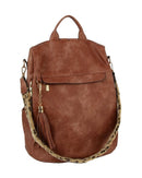 LSD147 Multi Pocket Convertible Backpack w/ Guitar Strap - MiMi Wholesale
