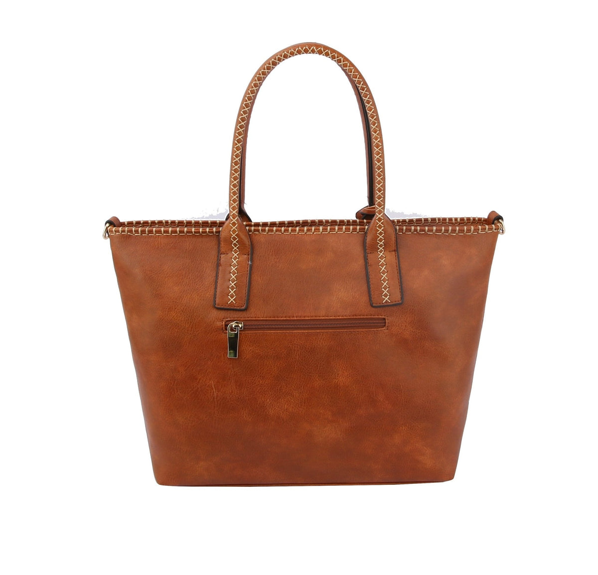 LSD148 Stitch Accent Tote w/ Guitar Strap - MiMi Wholesale