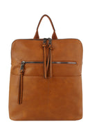 LSD186 Lauren Front Zipper Convertible Backpack - MiMi Wholesale