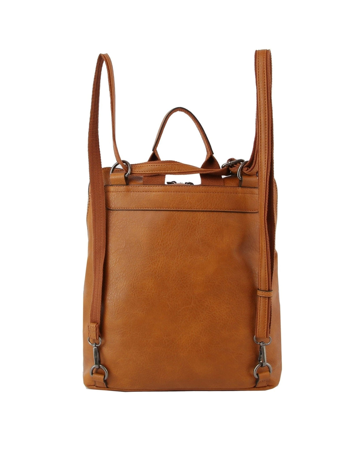 LSD186 Lauren Front Zipper Convertible Backpack - MiMi Wholesale