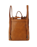 LSD186 Lauren Front Zipper Convertible Backpack - MiMi Wholesale