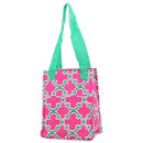 LT11-708 Quatrefoil Print Lunch Tote Bag - MiMi Wholesale