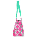 LT11-708 Quatrefoil Print Lunch Tote Bag - MiMi Wholesale