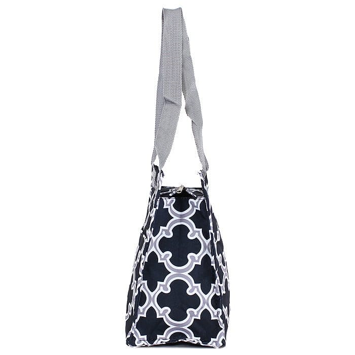 LT11-708 Quatrefoil Print Lunch Tote Bag - MiMi Wholesale
