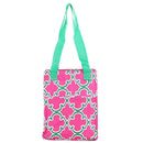 LT11-708 Quatrefoil Print Lunch Tote Bag - MiMi Wholesale