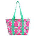 LT15-708 Quatrefoil Print Lunch Bag/Cooler - MiMi Wholesale