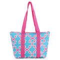 LT15-708 Quatrefoil Print Lunch Bag/Cooler - MiMi Wholesale