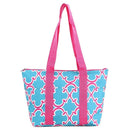 LT15-708 Quatrefoil Print Lunch Bag/Cooler - MiMi Wholesale