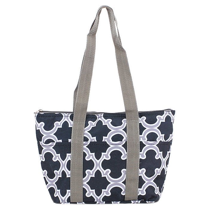 LT15-708 Quatrefoil Print Lunch Bag/Cooler - MiMi Wholesale