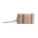 M013EMB(ROSE) Embroidered Rose 3 Compartment Crossbody Bag - MiMi Wholesale
