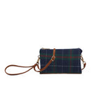 M013PLD Riley Plaid 3 Compartment Crossbody/Wristlet - MiMi Wholesale