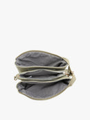 M013ST Riley Straw 3 Compartment Crossbody/Wristlet - MiMi Wholesale