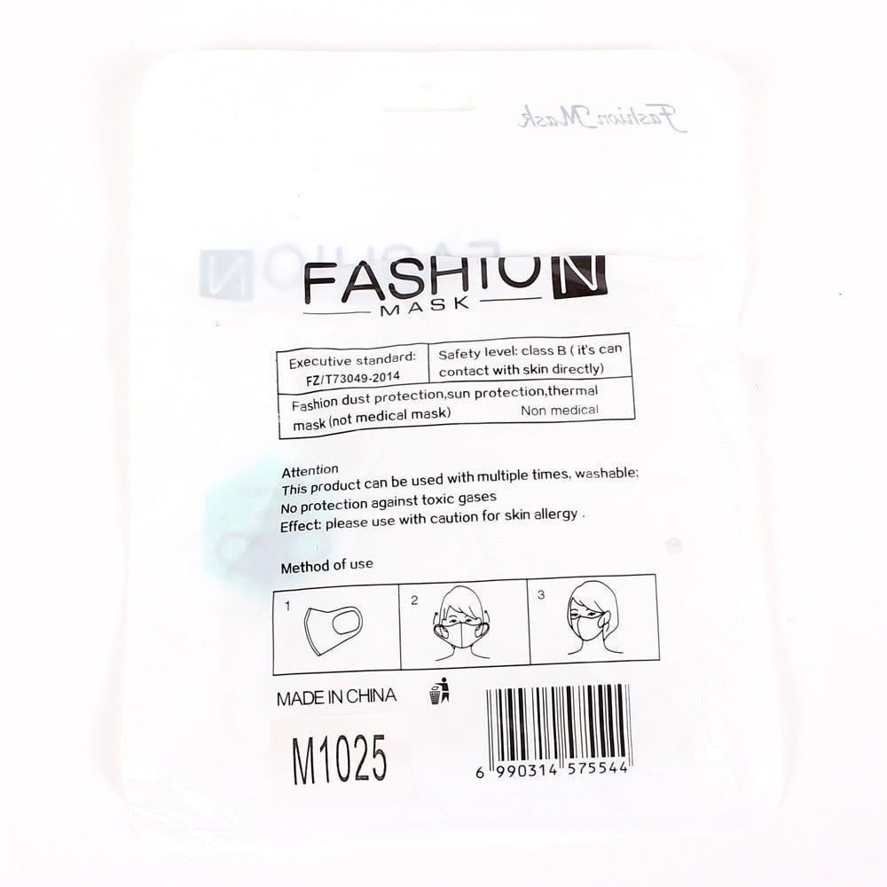 M1026 Assorted Single-Layer Adult Fashion Face Mask - MiMi Wholesale
