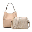 M1714 Abby 2-in-1 Bucket Bag w/ Animal Print Guitar Strap - MiMi Wholesale