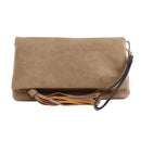M1772 Flapover Clutch/Crossbody With Tassel - MiMi Wholesale