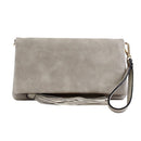 M1772 Flapover Clutch/Crossbody With Tassel - MiMi Wholesale