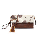 M1772 Flapover Clutch/Crossbody With Tassel - MiMi Wholesale