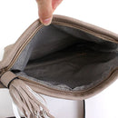 M1772 Flapover Clutch/Crossbody With Tassel - MiMi Wholesale