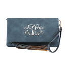 M1772 Flapover Clutch/Crossbody With Tassel - MiMi Wholesale