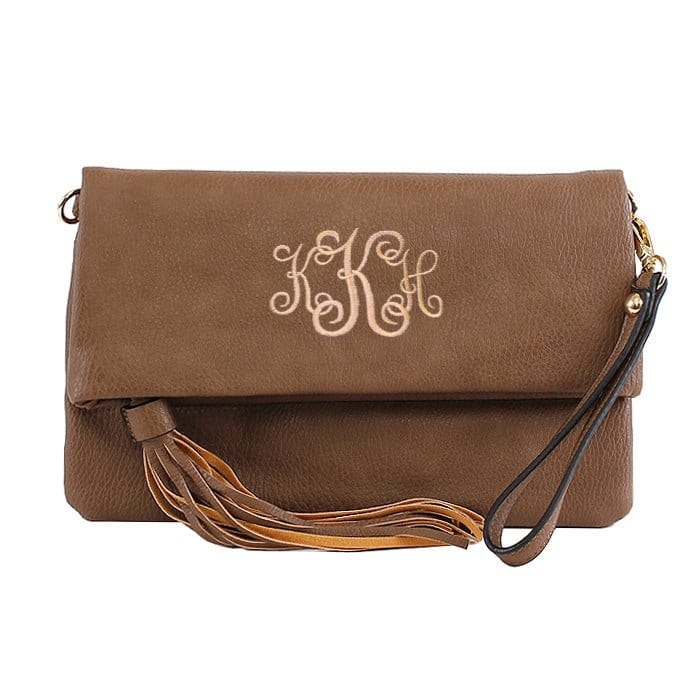 M1772 Flapover Clutch/Crossbody With Tassel - MiMi Wholesale