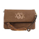M1772 Flapover Clutch/Crossbody With Tassel - MiMi Wholesale