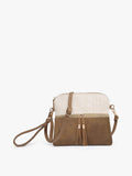 M1785AWHD Tara Arrowhead Crossbody w/ Front Zip Pocket - MiMi Wholesale