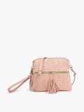 M1785AWHD Tara Arrowhead Crossbody w/ Front Zip Pocket - MiMi Wholesale